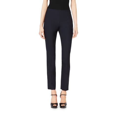 navy michael kors woven pants|Michael Kors blue jeans.